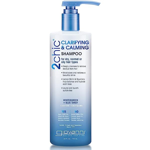شامبو جيوفاني للشعر الدهني clarifying and calming